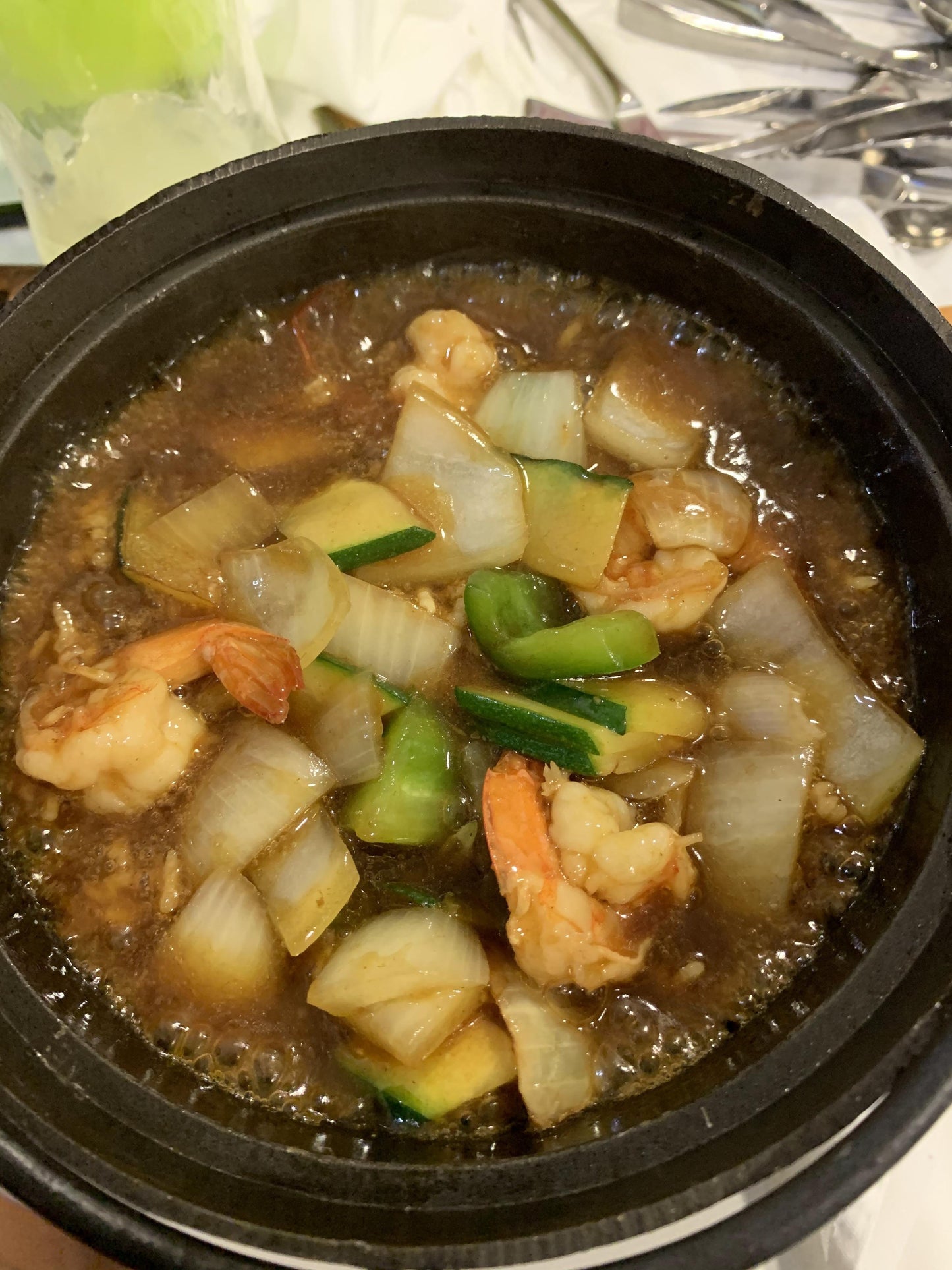 Ku-Bak,arroz crujiente y caldoso con langostinos y verduras