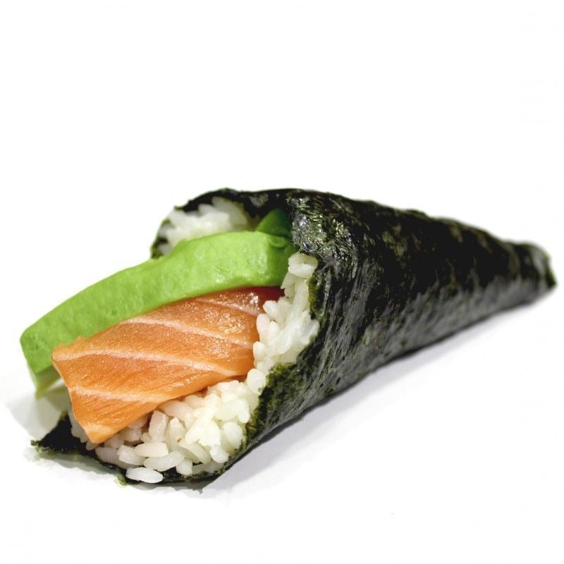 Temaki de salmon con aguacate