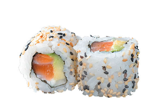 California maki roll de salmon y queso Philadelphia